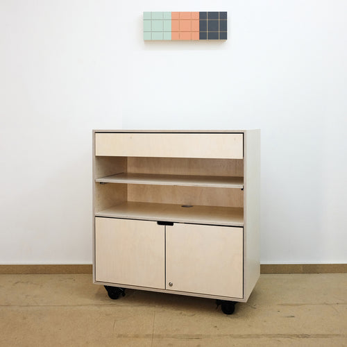 Mobile Theke Schoenbaum Weiß Schublade Tablarauszug Tuer