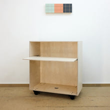 Lade das Bild in den Galerie-Viewer, Mobile Theke Schoenbaum Weiß Tablarauszug
